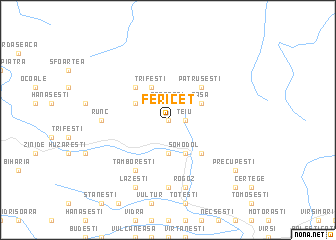 map of Fericet