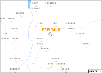 map of Ferinjuk