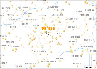 map of Ferize