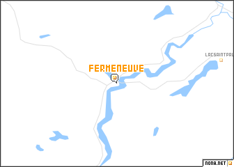 map of Ferme-Neuve