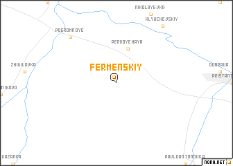 map of Fermenskiy