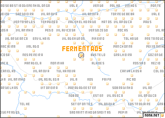 map of Fermentãos