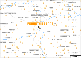 map of Ferme Thibesart