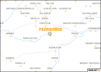 map of Fermignano