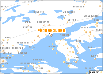 map of Fermsholmen