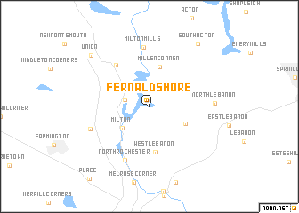 map of Fernald Shore