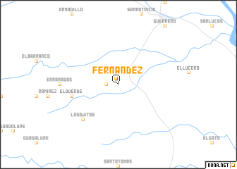map of Fernández