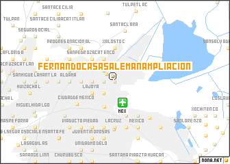 map of Fernando Casas Alemán Ampliación
