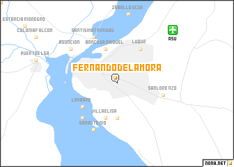 map of Fernando de la Mora