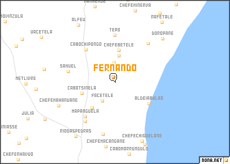 map of Fernando