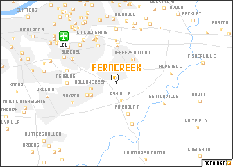 map of Fern Creek