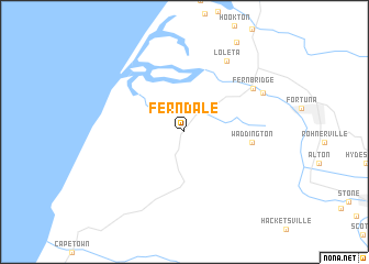 map of Ferndale