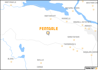 map of Ferndale