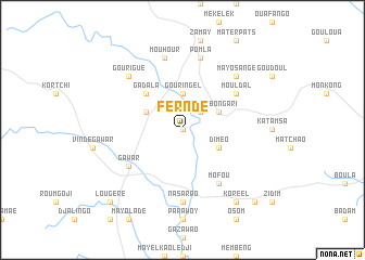 map of Ferndé