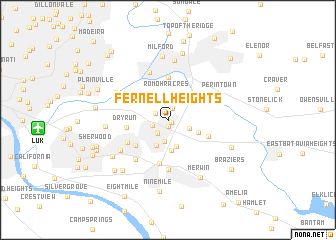 map of Fernell Heights