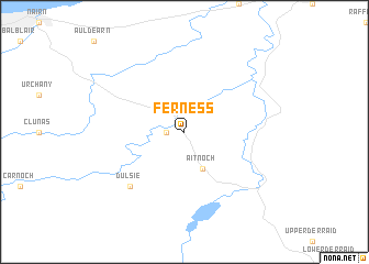 map of Ferness