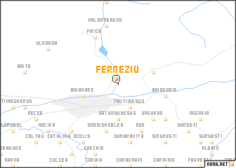 map of Ferneziu