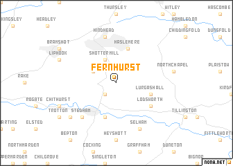 map of Fernhurst