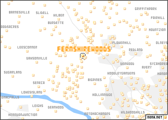 map of Fernshire Woods