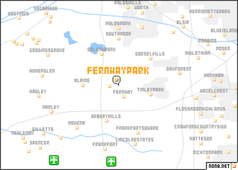 map of Fernway Park