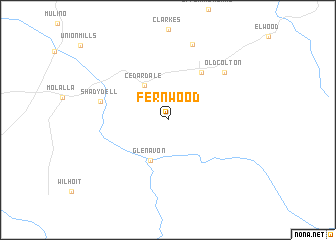 map of Fernwood