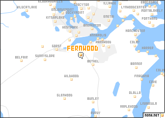 map of Fernwood