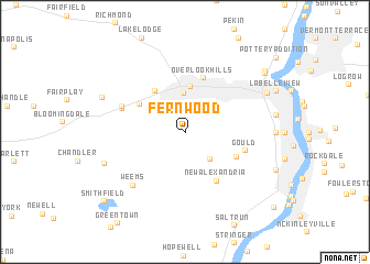 map of Fernwood