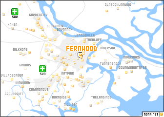 map of Fernwood