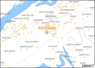 map of Fernwood