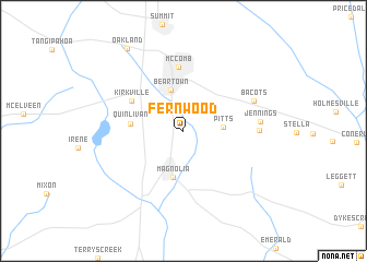 map of Fernwood