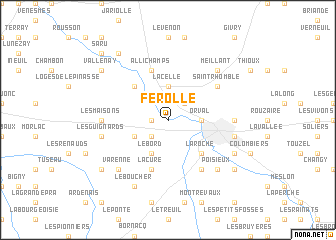 map of Férolle