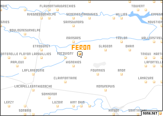 map of Féron