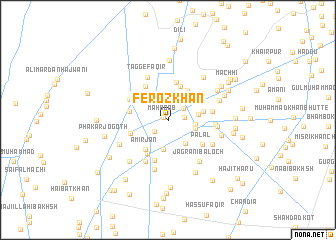 map of Feroz Khān