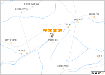 map of Ferradas