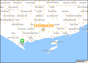 map of Ferradeira