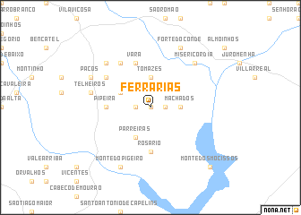 map of Ferrarias