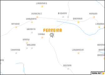 map of Ferreira