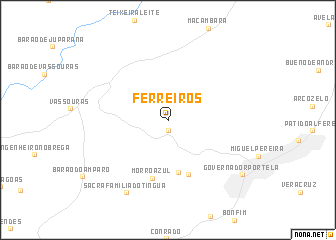 map of Ferreiros