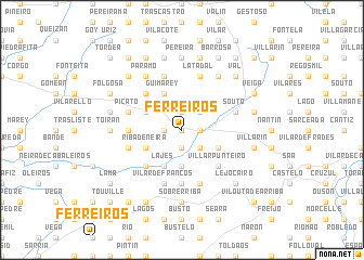map of Ferreiros