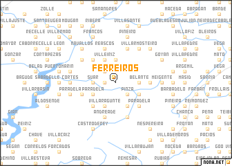 map of Ferreiros