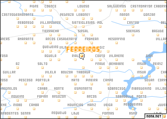 map of Ferreiros