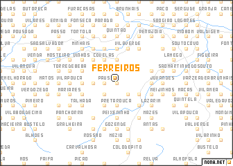 map of Ferreirós