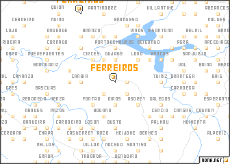 map of Ferreirós