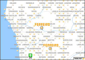 map of Ferreiro