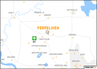 map of Ferrelview