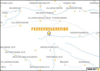 map of Ferreras de Arriba