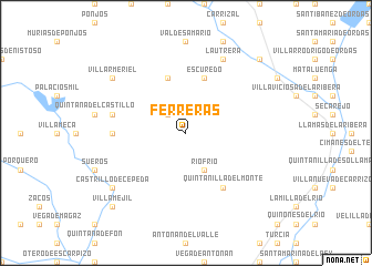 map of Ferreras