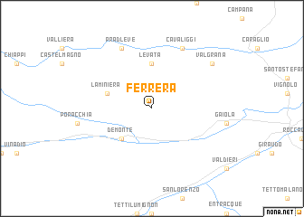 map of Ferrera