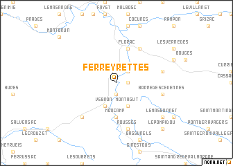 map of Ferreyrettes