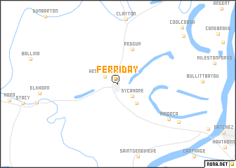 map of Ferriday